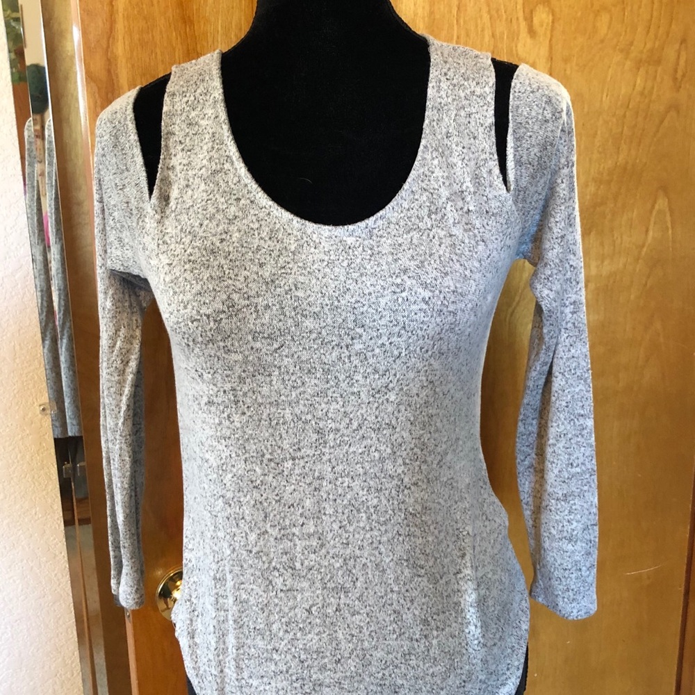 Charlotte Russe Cold Shoulder T-Shirt
